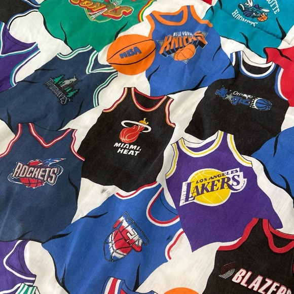 Vintage 1990's NBA sleeping bag SONICS WIZARDS WARRIORS BULLS Jordan you… - Picture 5 of 7